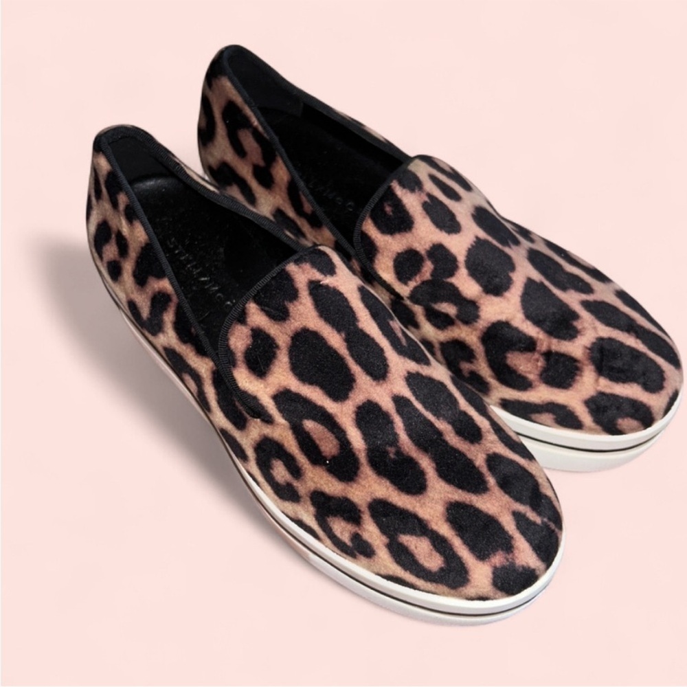 Stella McCartney Leopard Print Slip-On Sneakers
